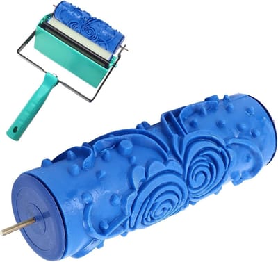 5 Inch DIY Patroon Verfroller voor Muurdecoratie, Textuur Rubber Roller voor Creatieve Wandpatronen, Decoratieve Kunstroller en Textuur Roller voor Bloemmotieven