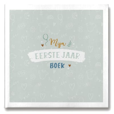 Maan Amsterdam Eerste jaar boek Baby 0 tot 1 jaar - Mint- Unisex