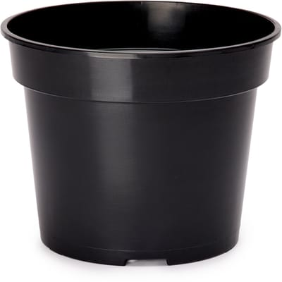 Garronda Plantenpot Bloempot - Kunststof - Rond - Plantenbak – Zwart - 1 Stuk - Zwart, 17cm H=13.5cm - GD-NIC-SBX90