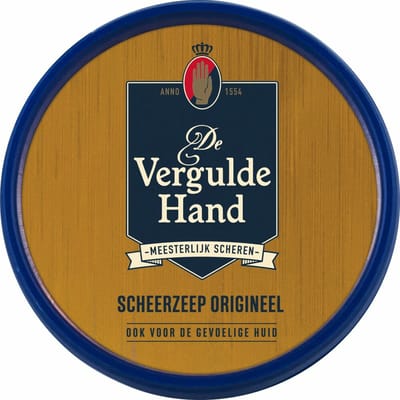 Vergulde Hand Scheerzeep Original - 6 x 75 gr - Voordeelverpakking