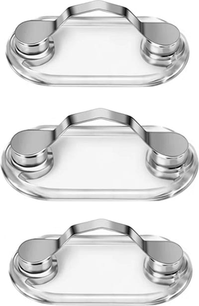 Magnetisch bril clip -3 stuks-Zilver-Brillenkoord-ID-kaarthouder-Metaal- Kan aan kleding worden bevestigd-Brilhouder - voor bril balpen badge en accessoires - Clip Hemd - Borstzakje - Verpleegster Accessoires