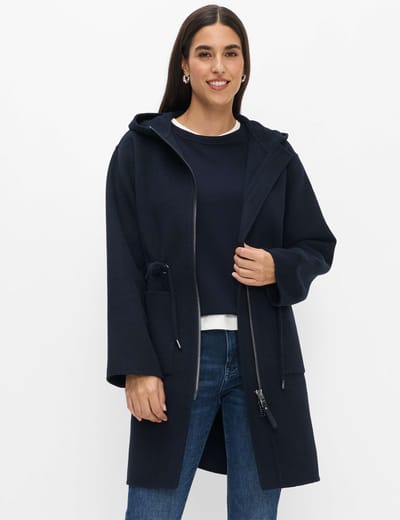 Brax Dames Mantel  Style HOPE navy, donkerblauw, maat 38