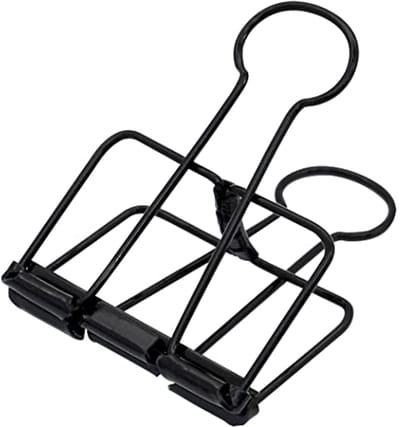 Extra Grote Binder Clips 6,5 cm - Zwarte Klemmen voor Kantoor en Schoolbenodigdheden (15 stuks)