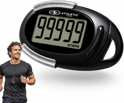 Draagbare Stappenteller - Activiteit Tracker - Fitness Doelen - 3D Sensor Technologie - 67x43x25 mm - Zwart