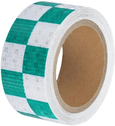 Dailygoods- Reflecterende Tape - 5cmx10m - Hoge Zichtbaarheid - Weerbestendig - Veiligheidswaarschuwing - Sterk Reflecterend - Lange Duurzaamheid - Veiligheidstape