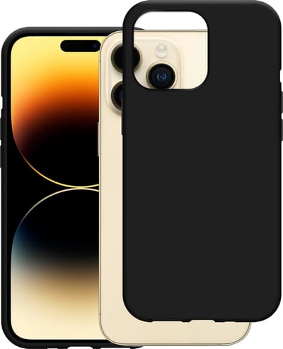 Cazy hoesje geschikt voor iPhone 15 Pro Max Hoesje Siliconen - Flexibele Case - Zwart