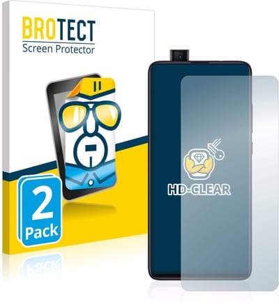 BROTECT - Screenprotector voor Xiaomi Mi 9T - Folie Beschermfolie transparant 2 Stuks