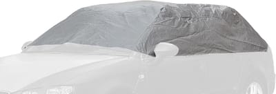 Autodekzeil - Autohoes Half - Auto Beschermen - Dubbellaags Materiaal - 317 x 157 x 51 cm - Grijs