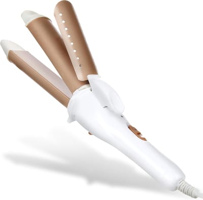 2-in-1 keramische krultang en stijltang, stijltang, professionele haarstylingtool met twee functies, 1,18' krulvolume, 160-200C warmte, snelle verwarming, 1,8 m snoer, voor lang en kort haar