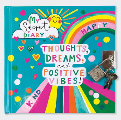 Dagboek met Slot voor Meisjes – Positive Vibes Dagboek Cadeau