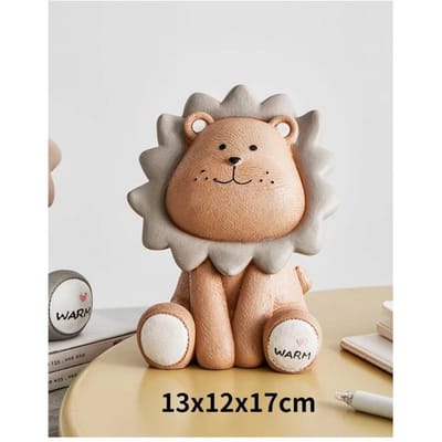 Noordse Leeuw Spaarpot Groot Creatief Schattig Leeuw Munt Kinder Spaarpot Decor Woonkamer Decoratie Ornament Geldboxen beige