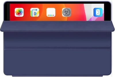 HEM Siliconen iPad Hoes geschikt voor iPad 10 (2022) - 10.9 inch - Donkerblauw - Vouwbare Autowake Cover - iPad 10 2022 hoes - iPad 2022 Hoes - 10.9 inch hoes
