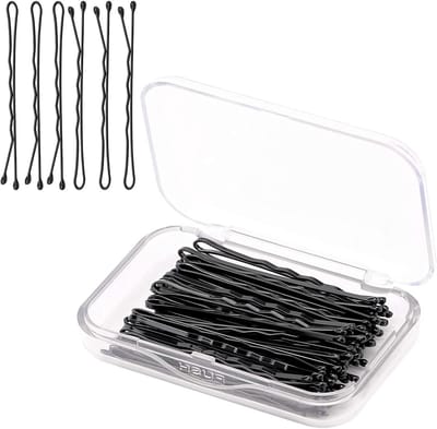 Set van 50 Haarspelden met Veilige Grip voor Vrouwen en Meisjes - Ideaal voor Kapsalons en Thuisgebruik (Zwart)