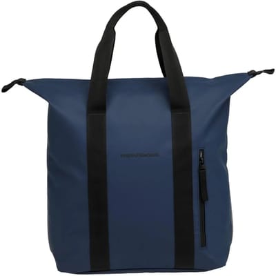New Looxs ® Odense Kota - Enkele Fietstas voor Dames - Shopper met Rits - Pakaftas Enkel - Afneembare Boodschappentas - Stevig Tas met Haken - 24 Liter - Dark Blue
