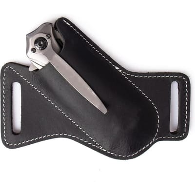 Gaine de couteau en cuir faite à la main, porte-couteau pliant de poche, porte-couteaux à tirage Compact, pochette à outils EDC marron pour ceinture