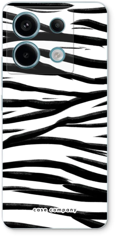 Case Company® - Hoesje geschikt voor Xiaomi Poco X6 hoesje - Zebra pattern - Soft Cover Telefoonhoesje - Bescherming aan alle Kanten en Schermrand