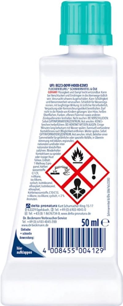 Dr. Beckmann Vlekkenduivel Smeermiddelen & Oliën – 3 x 50 ml Voordeelverpakking