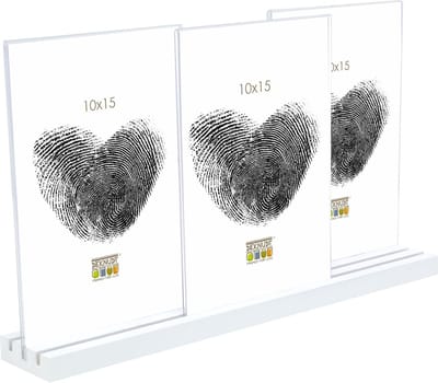 Deknudt Frames fotohouder S58RW1 P3 - wit - 3x foto 10x15 cm