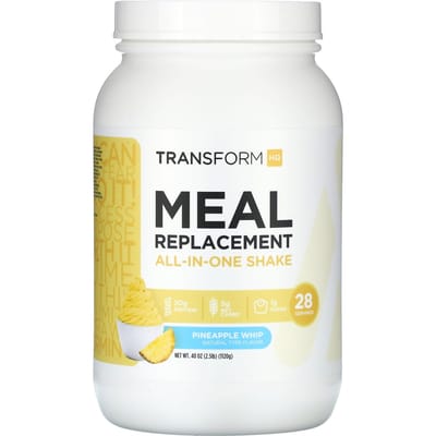 TransformHQ, Substitut de repas, Shake Tout-en-un, Ananas Fouetté, 2,5 lb 40 oz (1 120 g)