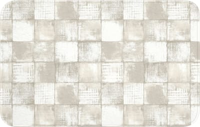 Badmat 80x50 cm - Antislip - Tegel - Patroon - Verweerd - Badmatten voor badkamer - Badkamermat - Douchemat - Badkamer mat
