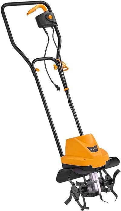 Elektrische Tuinfrees - Bodemwoeler Grondbewerker - Bodem Voorbereiden - Krachtige Koper Motor - 300 mm Werkbreedte - Oranje