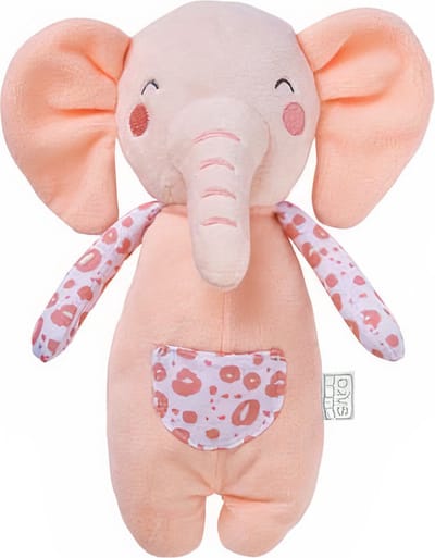 Saro Knuffel Olifant Wild Colors Junior Polyester Zalmroze