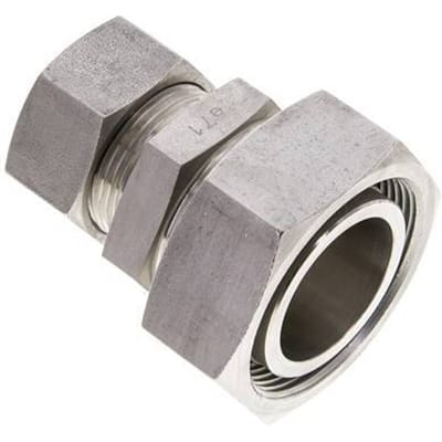 28L & 42L RVS Rechte Snijringkoppeling Draaidoorvoer 160bar ISO 8434-1