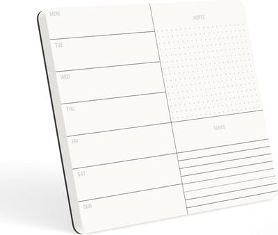Weekly Planner - Muismat Schrijfblok - 22x16cm - 50 vellen ecopapier - Gelijmd
