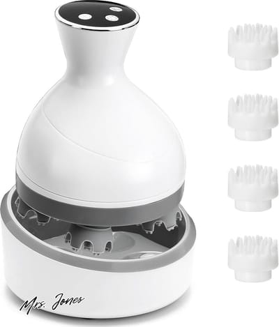 Mrs. Jones Elektrische hoofdmassageapparaat draadloze hoofdmassageapparaat 3 kneedmodi kattenmassageapparaat 5 intensiteitsniveaus draagbare hoofdmassager voor huisdieren schouder hoofd .