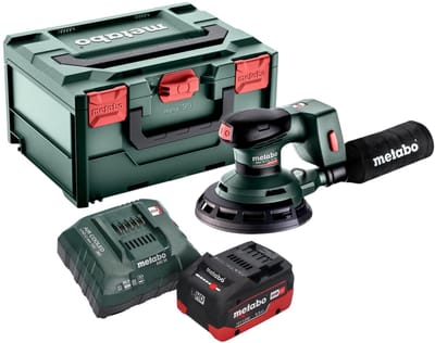 Metabo SXA 18 LTX 150 BL Accuschuurmachine 18 V 150 mm borstelloos + 1x LiHD accu 5.5 Ah + lader + metaBOX