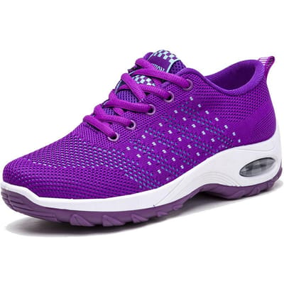 Damesschoenen Nieuwe demping Damesschoenen Modieuze ademende casual schoenen Hardloopschoenen Dames sneaker 38 paars