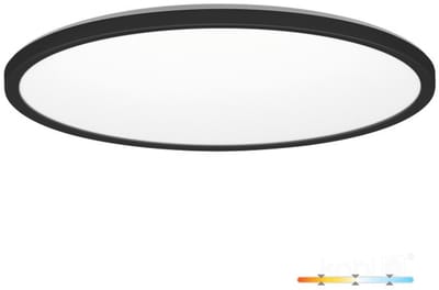 LED Plafondlamp NIVERA CIRCLE 32W Zwart - IP54 - 3CCT 3000K/4000K/6000K | Geen fitting | Warm Wit-Koel Wit-Daglicht | 32 watt | 30.000 Branduren