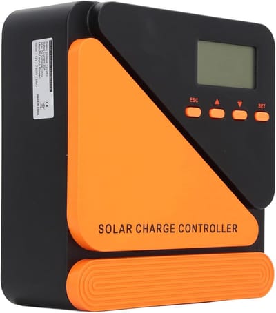 MPPT Zonne Laadregelaar - Solar Controller Acculader - Energie Beheer - Hoge Conversie Efficiëntie - 30A 12V/24V - Grijs