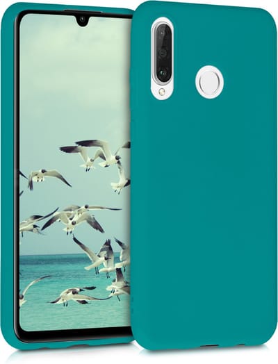 kwmobile telefoonhoesje geschikt voor Huawei P30 Lite - Hoesje voor smartphone - Back cover in mat petrol