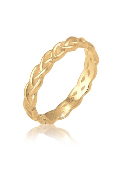 Elli - Ring - Dames Gevlochten Oneindig Knoop Trend in 925 Sterling Zilver - Dames