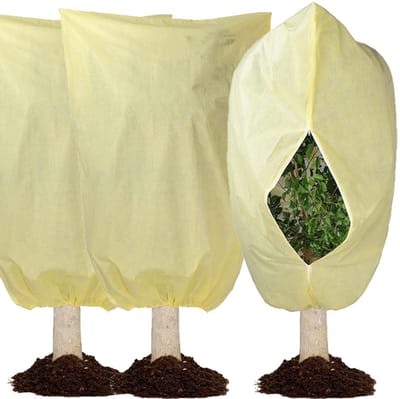 Plantenhoes - 3 artikelen plantenhoes tegen vorst - winterbescherming voor bomen en planten - met trekkoord en rits - 240x200cm