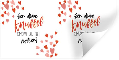 Muurstickers - Sticker Folie - Beterschap - Quotes - Rood - 40x20 cm - Plakfolie - Muurstickers Kinderkamer - Zelfklevend Behang - Zelfklevend behangpapier - Stickerfolie