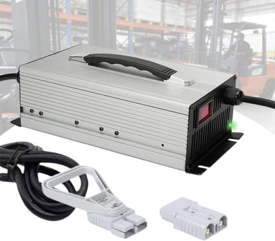 Batterijladers - Acculader Heftruck - Heftruck Accu Laden - Krachtige Snellader - 60V 25A - Zilver