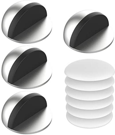 6-delige Deurstopper Set met Wandbescherming en Zelfklevende Deurstoppers
