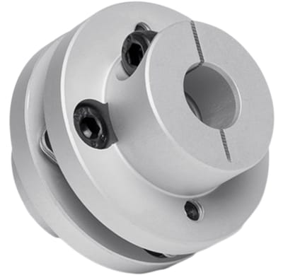 Dailygoods- Membraankoppeling flexibele flens - Aluminium 34 mm - Roestvrij staal - CNC-machine - 3D-printer - Hoog draaimoment - Askoppeling
