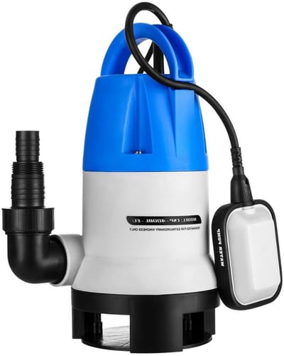 Aurixi® Dompelpomp Vuil Water en Schoon – Dweilpomp – Gemakkelijk en Praktisch – Waterpomp Elektrisch - Blauw - 17cm x 16cm x 33cm