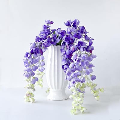 Kunstbloemen Boeket met Perzische Wisteria - Perfect voor Vazen, Bruiloften en Tuin Decoratie