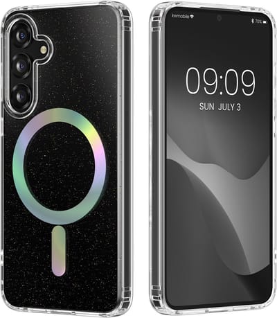 kwmobile Hoesje compatibel met Samsung Galaxy S25 Smartphonehoesje – Hardcase met TPU-bumper – Beschermhoes compatibel met MagSafe – Camerabescherming