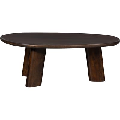 WOOOD Roundly Salontafel - Mangohout - Walnoot - 40x110x60