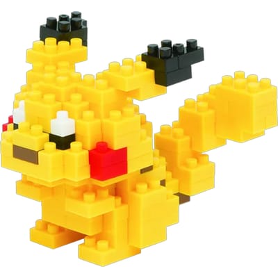 Bandai - Nanoblock - Pikachu - Pokémon - Mini Brick Figuur - Bouwset - Pixel Pikachu Pokémon Figuur Bouwpakket - NBPM001