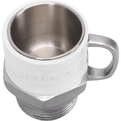 Tasse à café 300 ml en acier inoxydable personnalisée sur le thème de l'automobile pour les amateurs de voitures et les collectionneurs gray