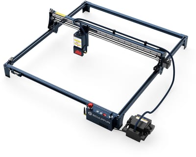 SCULPFUN S30 Ultra 33W Laser Graveermachine - 600 x 600 mm Graveeroppervlak - 0,08 × 0,10 mm Laserfocus - Luchtondersteuning M8-hoofdkaart - Blauw