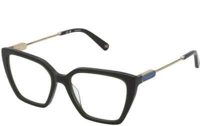 Nina Ricci VNR372 Verde pieno lucido 53/17/135 WOMAN Brilmonturen