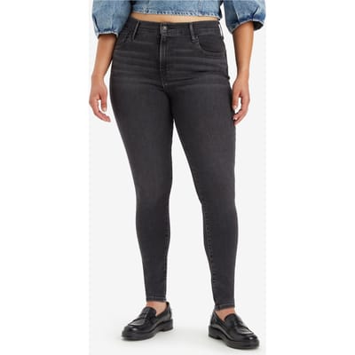 Levi's 720 Hirise Super Skinny Black Mustang Size: W23L30 | Skinny Outlet | Dames | Zwart