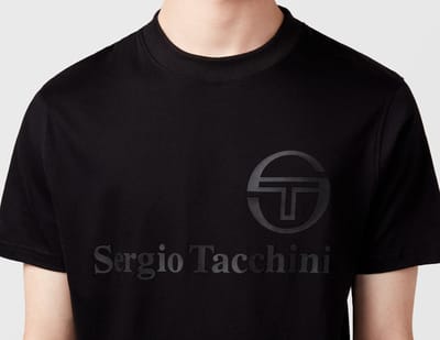 Sergio Tacchini Lazio T-Shirt, zwart